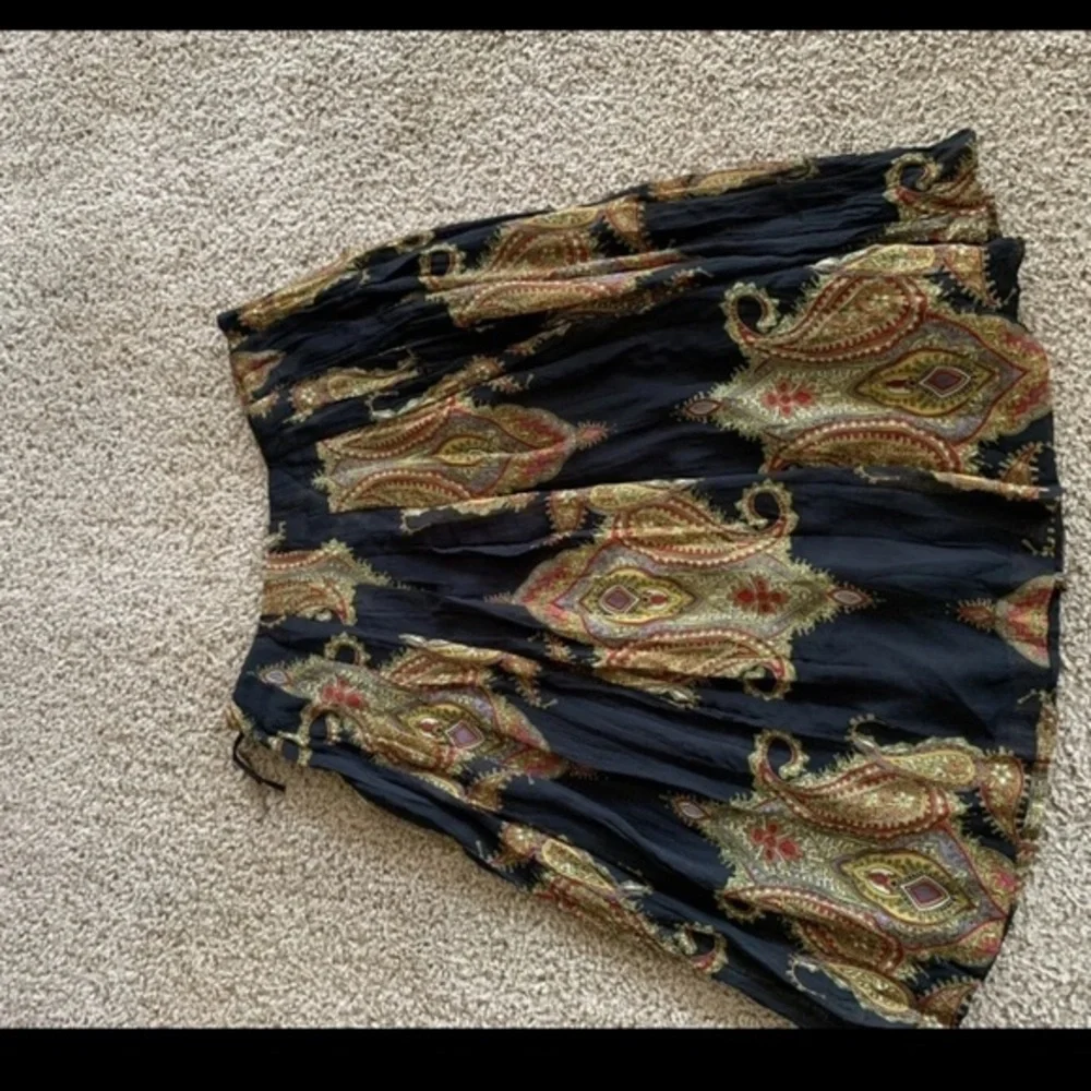 August Silk Women Black Casual Skirt‎ 6 Floral spring summer
